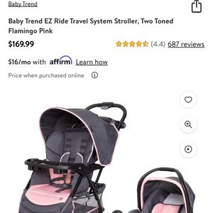Car seat stroller set